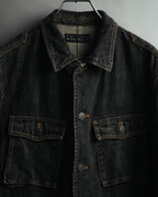 -MOOD MILLÉSIMES- 00’s faded black denim shirt jacket
