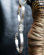 "Guy Laroche" Logo motif silver bracelet