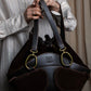 "LOEWE"  Leather suede design drawstring one shoulder bag