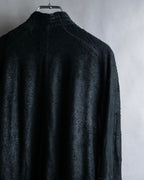 "ISAAC SELLAM" Cut-off design belted leather jacket
