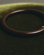 “Salvatore Ferragamo” 90’s-10’s Dark brown double Gancini bangle