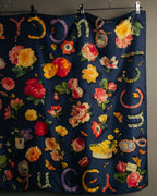“GUCCI” 90’s-00’s Flora logo silk scarf