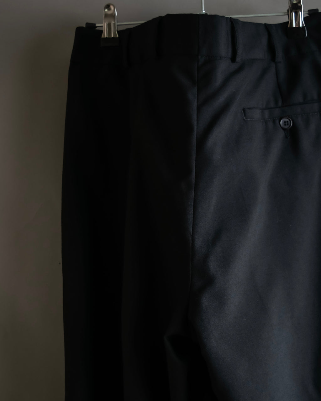 "Vintage high-waisted wide tapered slacks"