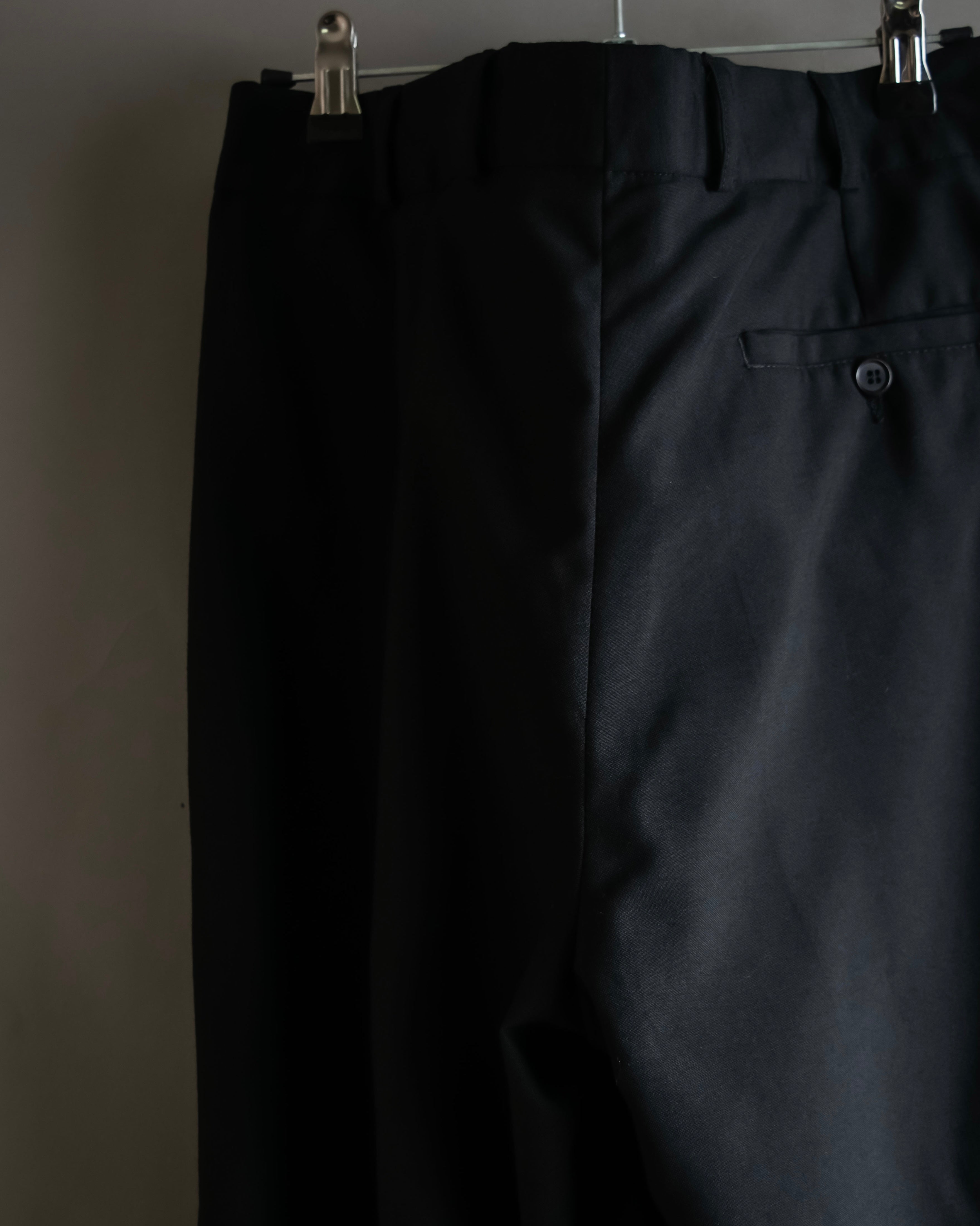 "Vintage high-waisted wide tapered slacks"