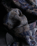 Vintage jacquard floral pattern jacket