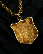 "CELINE" Moon & star top motif gold necklace