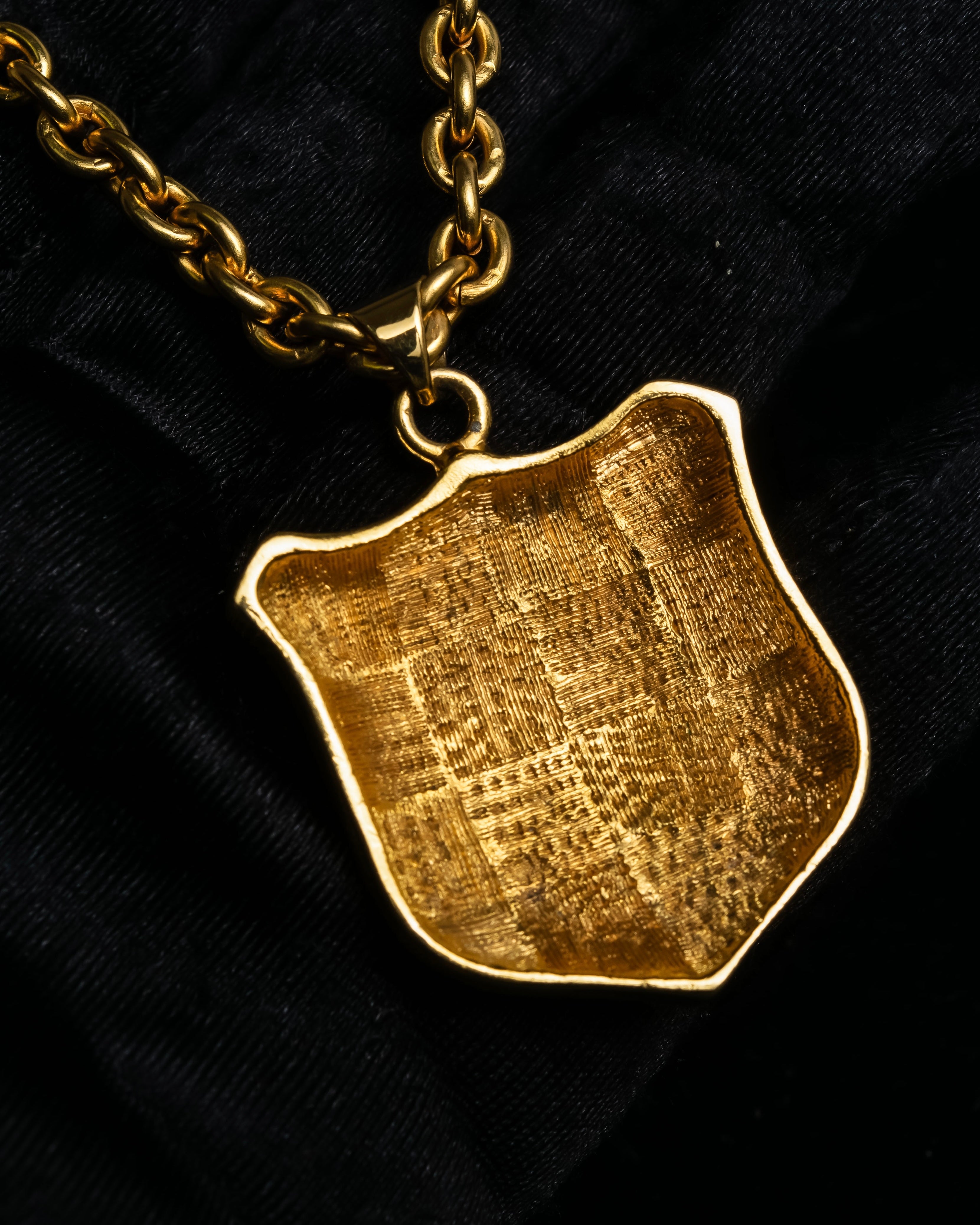 "CELINE" Moon & star top motif gold necklace