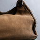 "GUCCI" Suede wood handle hobo bag