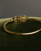 “Salvatore Ferragamo” 90’s-00’s Gancini gold tone bangle bracelet