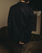 -SPECIAL- "DRIES VAN NOTEN" 10's Sculptural wide lapel double breasted wool coat