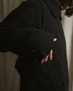 "Karl Lagerfeld" 80's-90's Round collar curvaceous coat