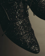 "Miu Miu" 2010's Embellished glitter lace-up oxford shoes