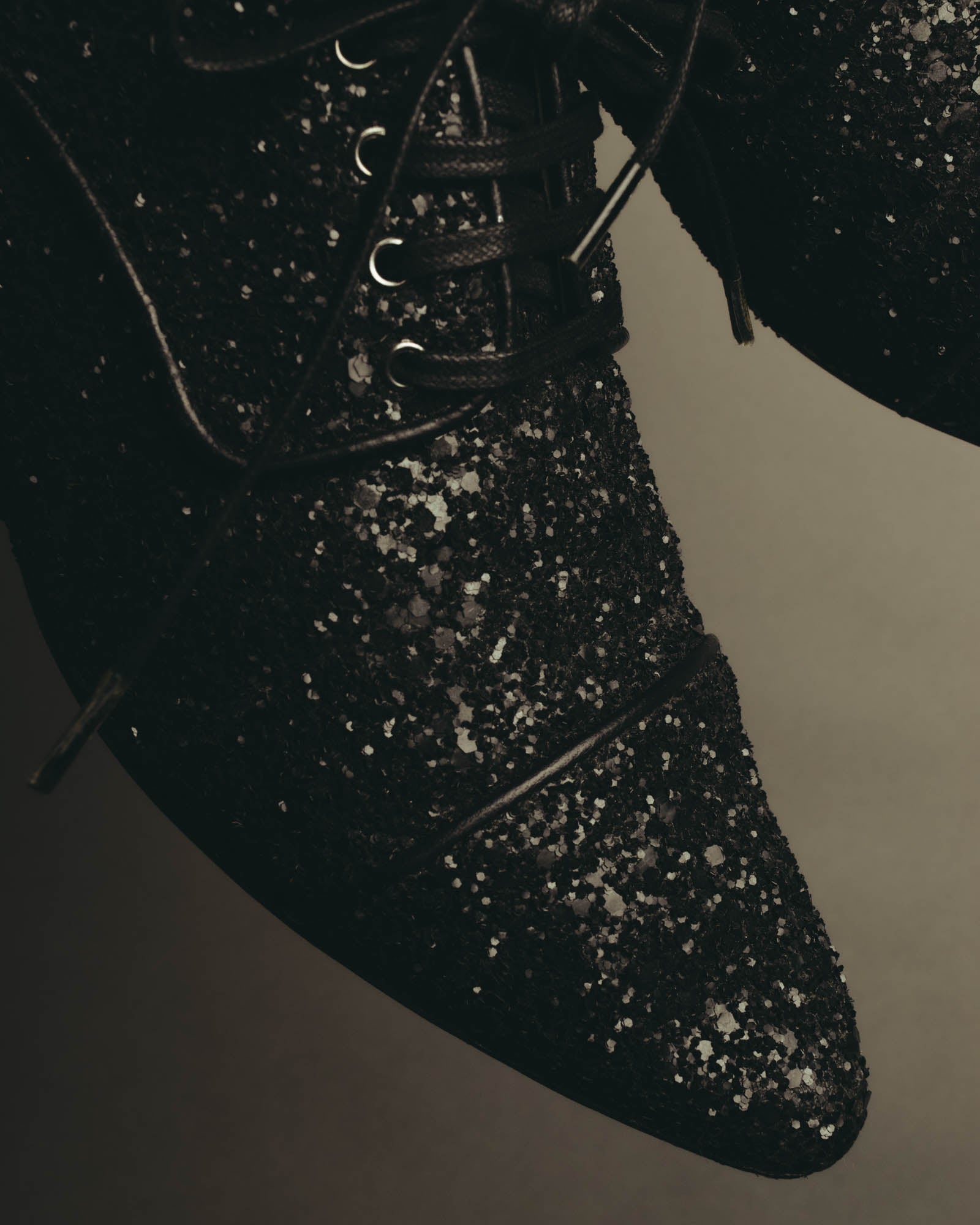 "Miu Miu" 2010's Embellished glitter lace-up oxford shoes