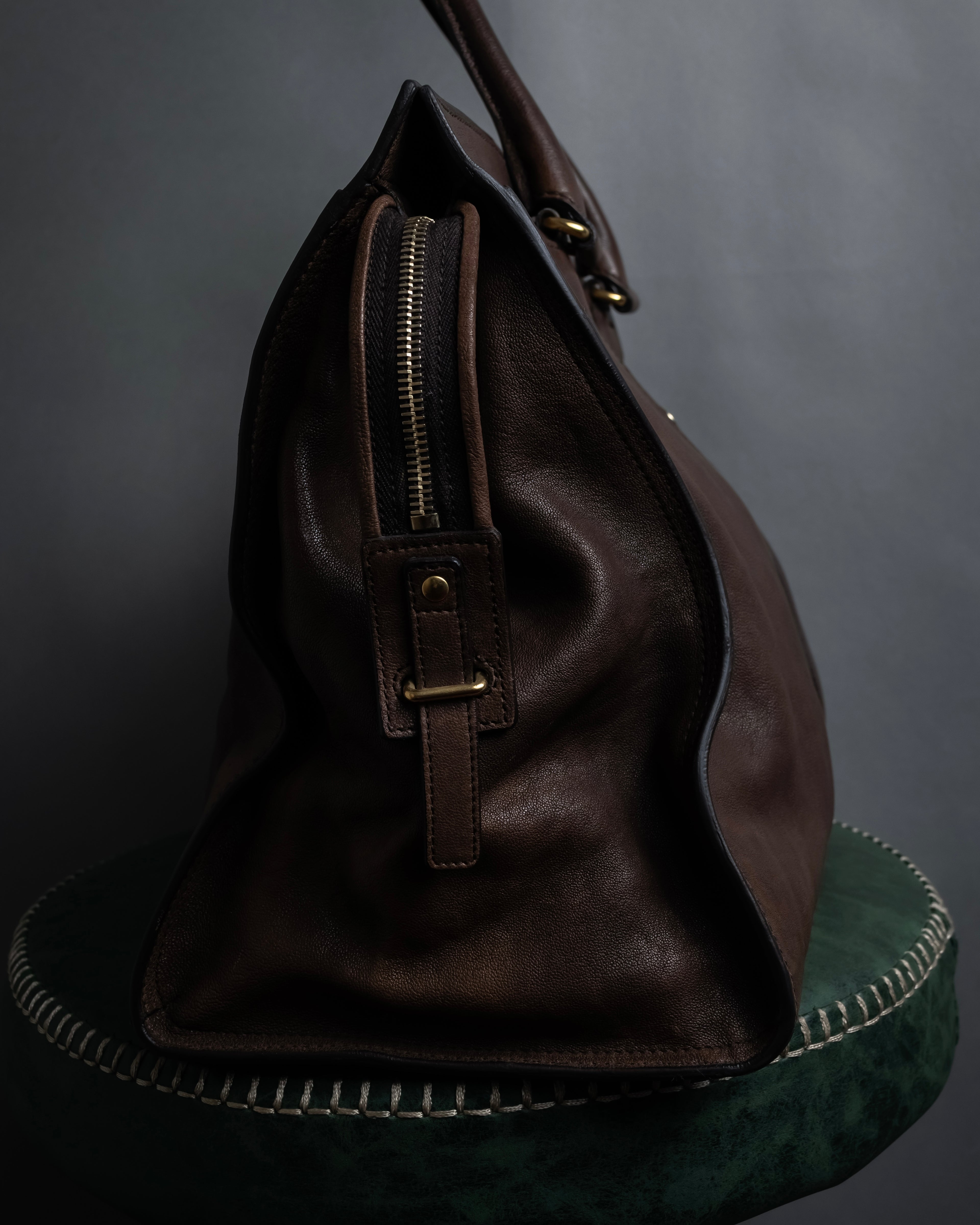 "YVES SAINT LAURENT" 11'year-12'year Chic Gabas leather bag