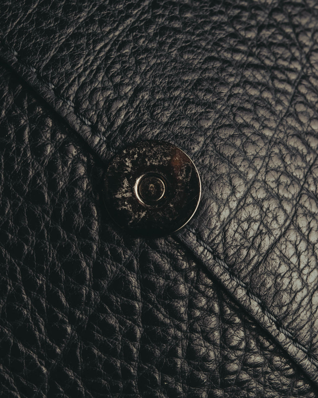 "GIANNI CHIARINI" 00's-10's Pebbled leather flap shoulder bag