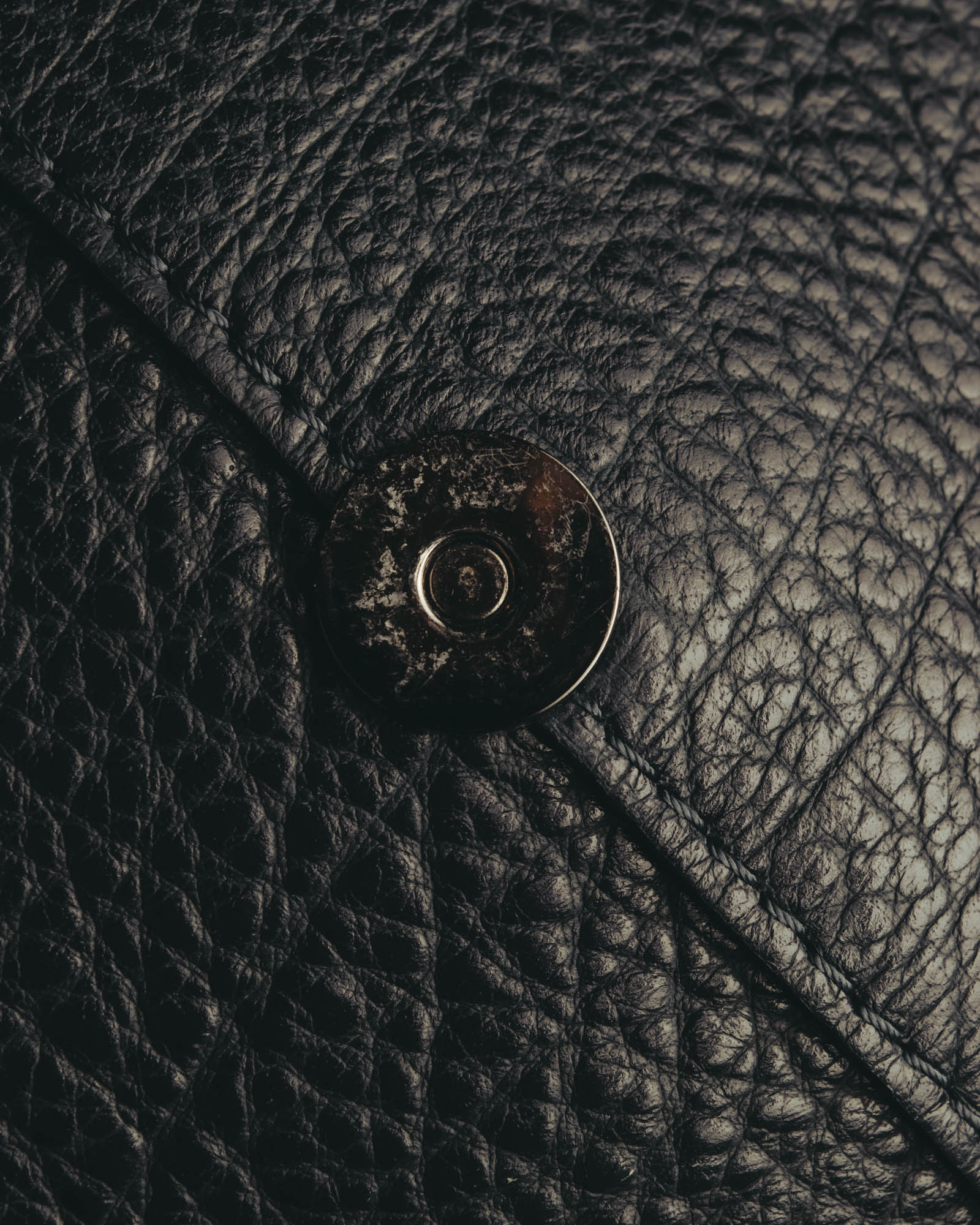 "GIANNI CHIARINI" 00's-10's Pebbled leather flap shoulder bag