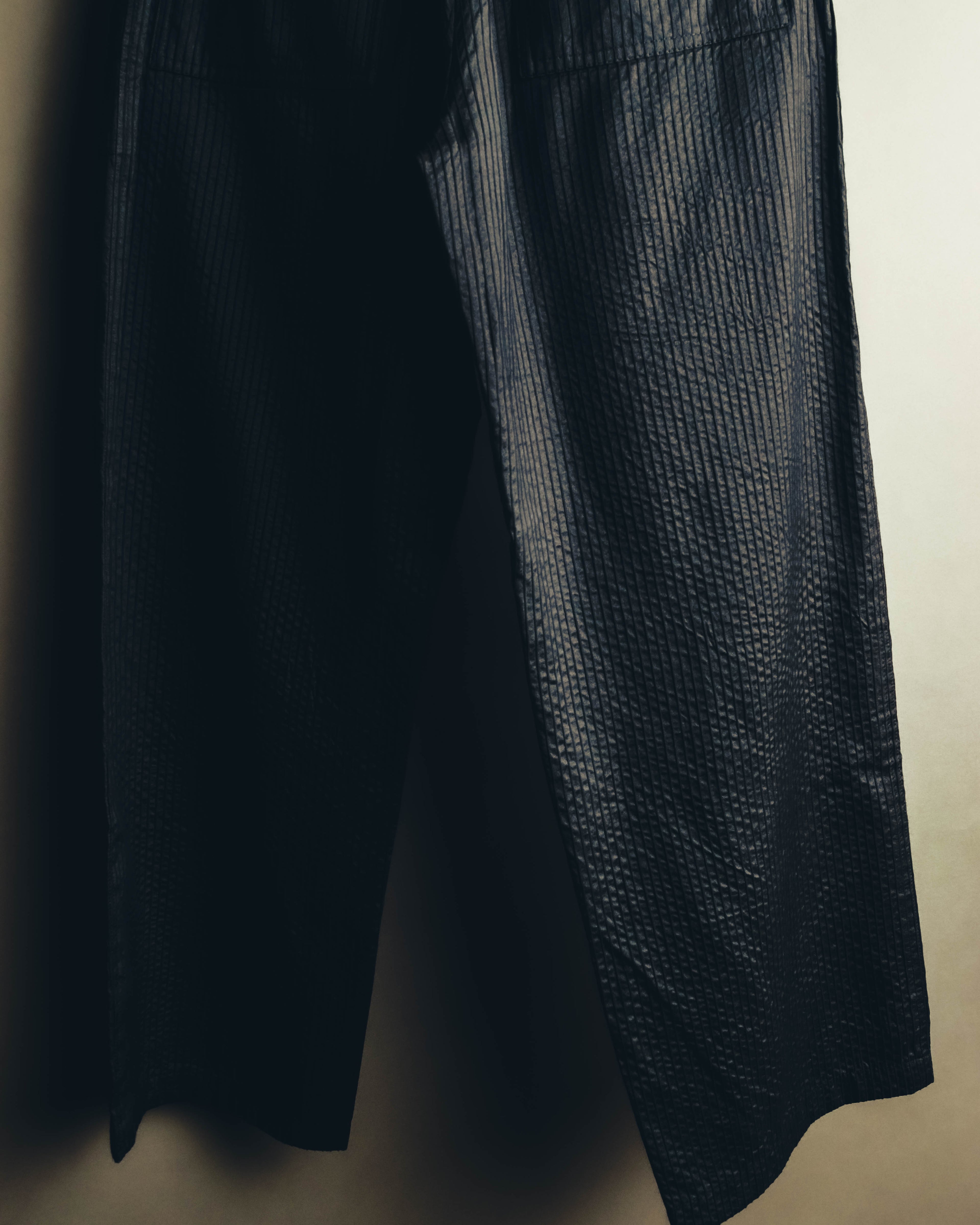 "Christian Dior" 20's Sheer striped silk cotton wide-leg trousers