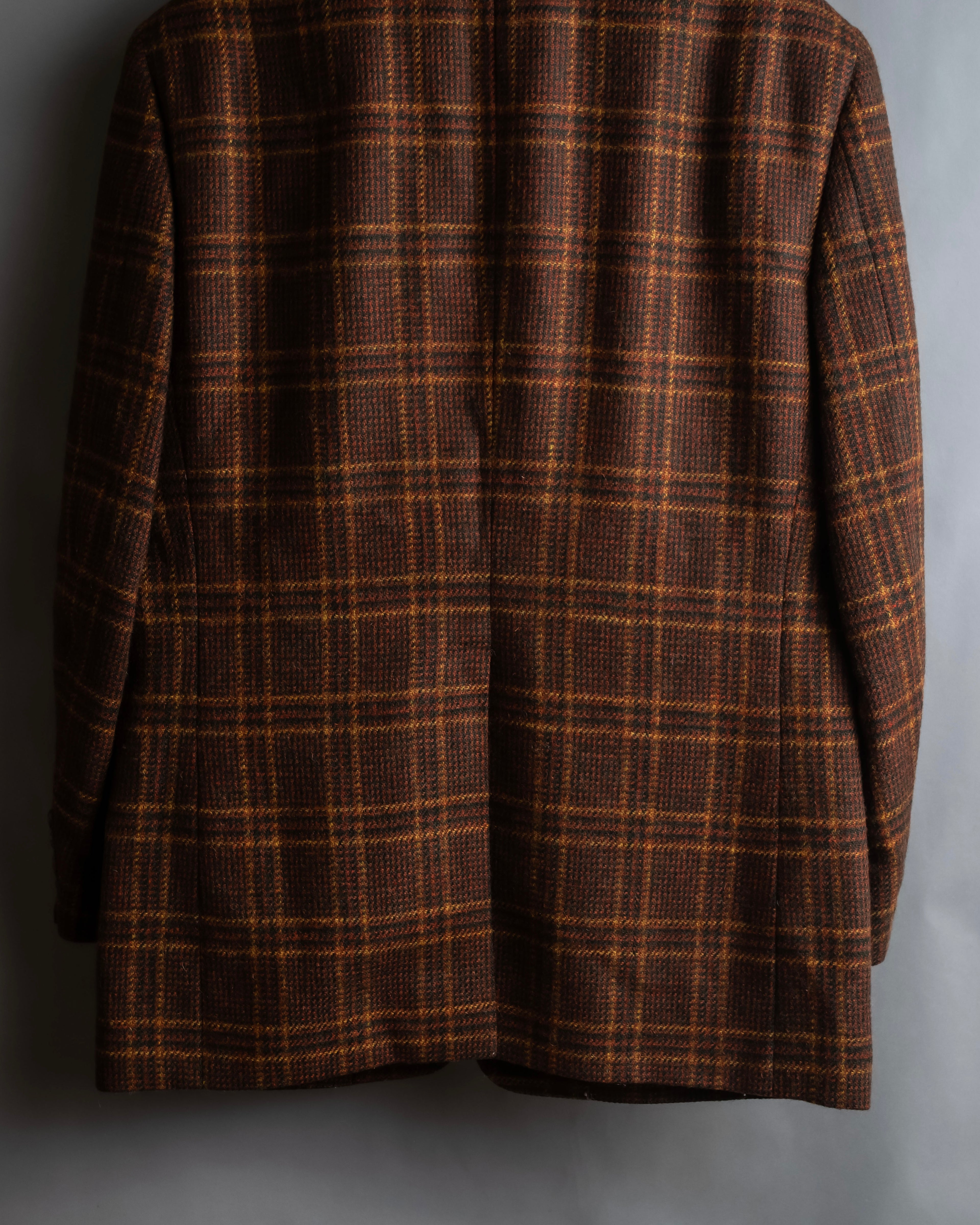 "Burberrys" Warm-colored checked twill tailored jacket