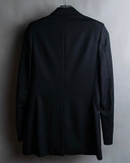 "Chloe" Oversized wool matte black set up