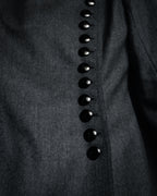 “Miss Dior” 90’s asymmetrical multi button wool dress