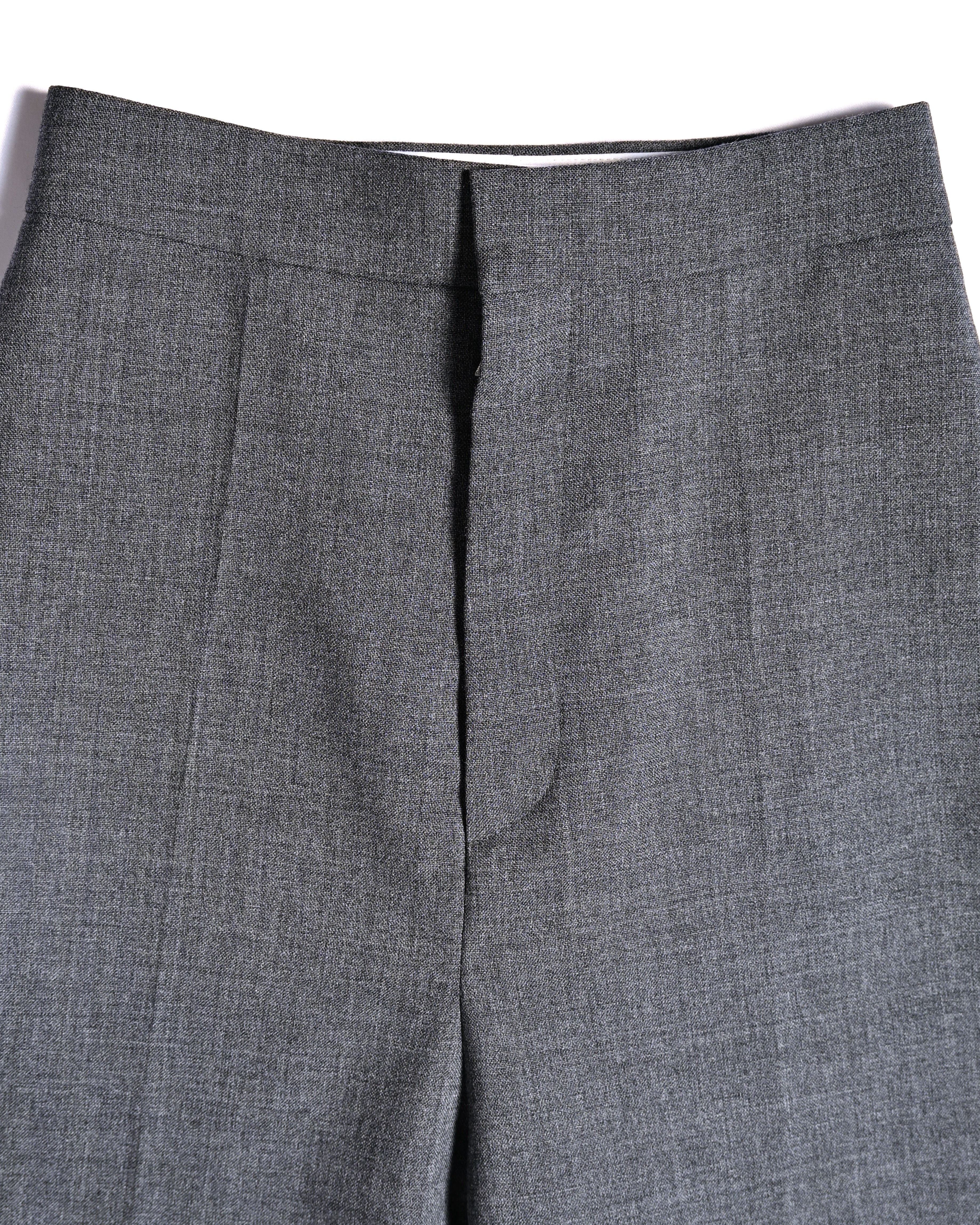 LOEWE by Jonathan Anderson/ High Waisted Beautiful Straight Silhouette Trousers Gray