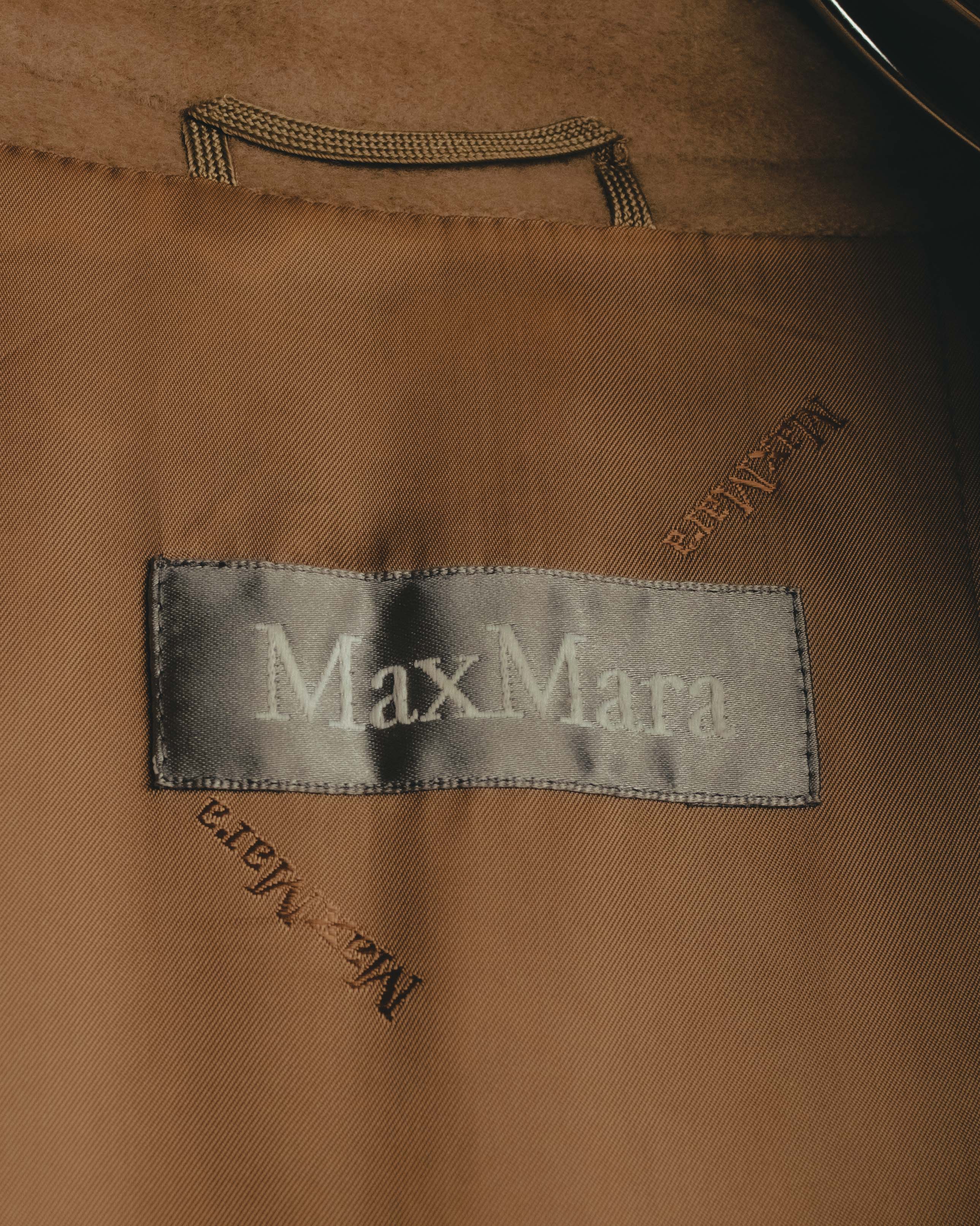 MaxMara” 90's-00's Angora blend double breasted long coat – MOOD