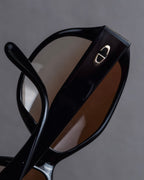 "Christian Dior" Vintage logo hinge oversized sunglasses