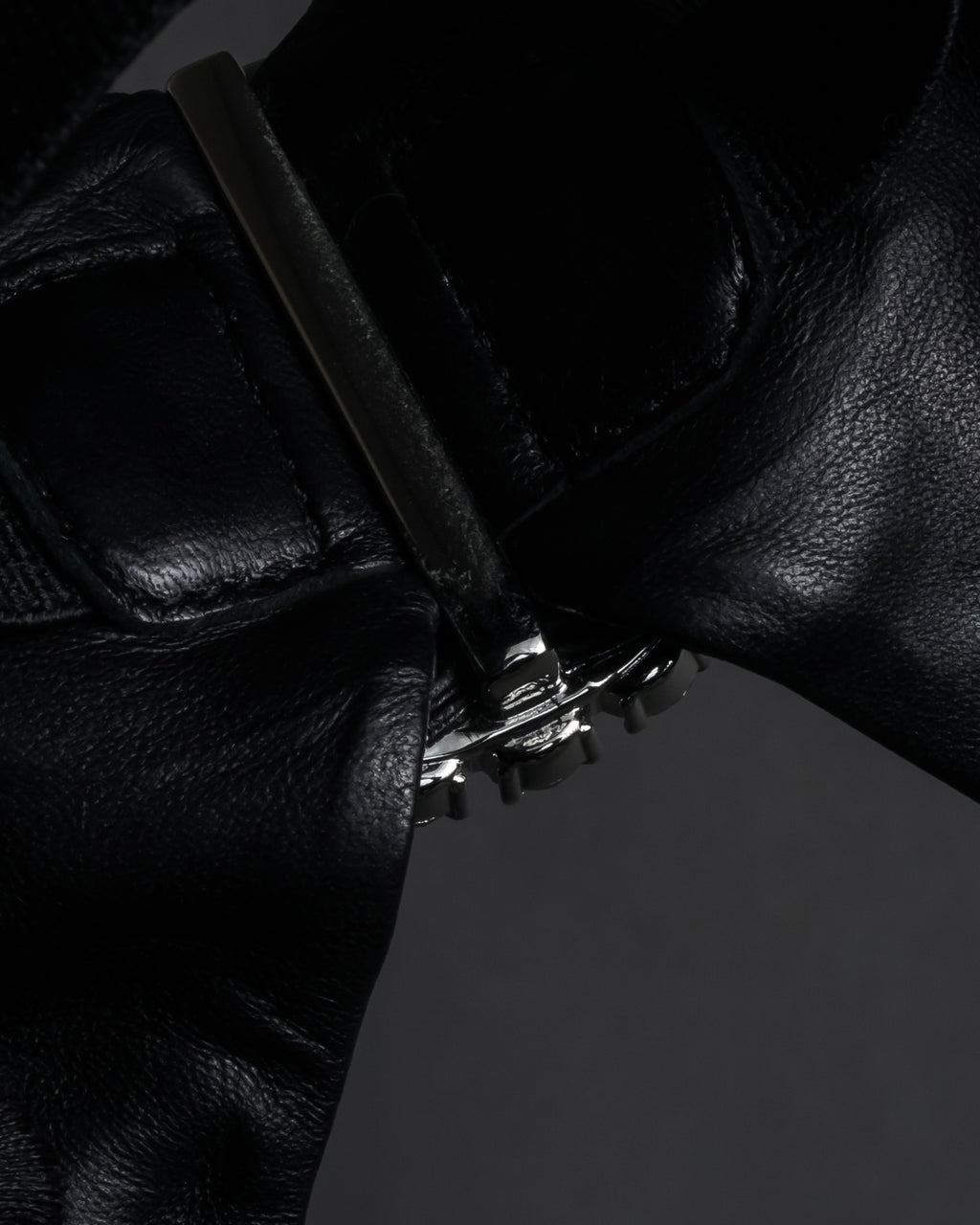 "GUCCI" Michele design ribbon crystal buckle pumps