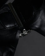 "GUCCI" Michele design ribbon crystal buckle pumps