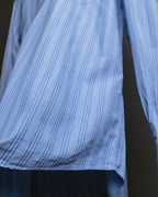 "Hermès" 90's-00's Striped cotton button-down shirt