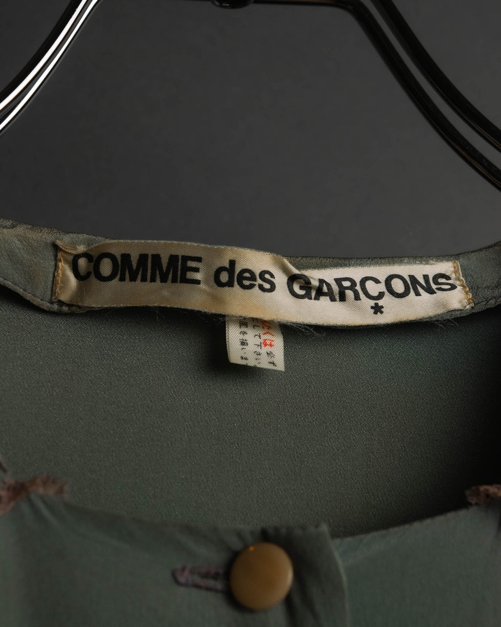 "COMME des GARÇONS" 70's-80's Vintage lace-trimmed sailor collar long dress