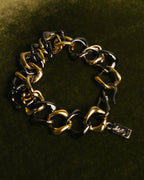 “Yves Saint Laurent” 80’s-90’s Two tone chain bracelet