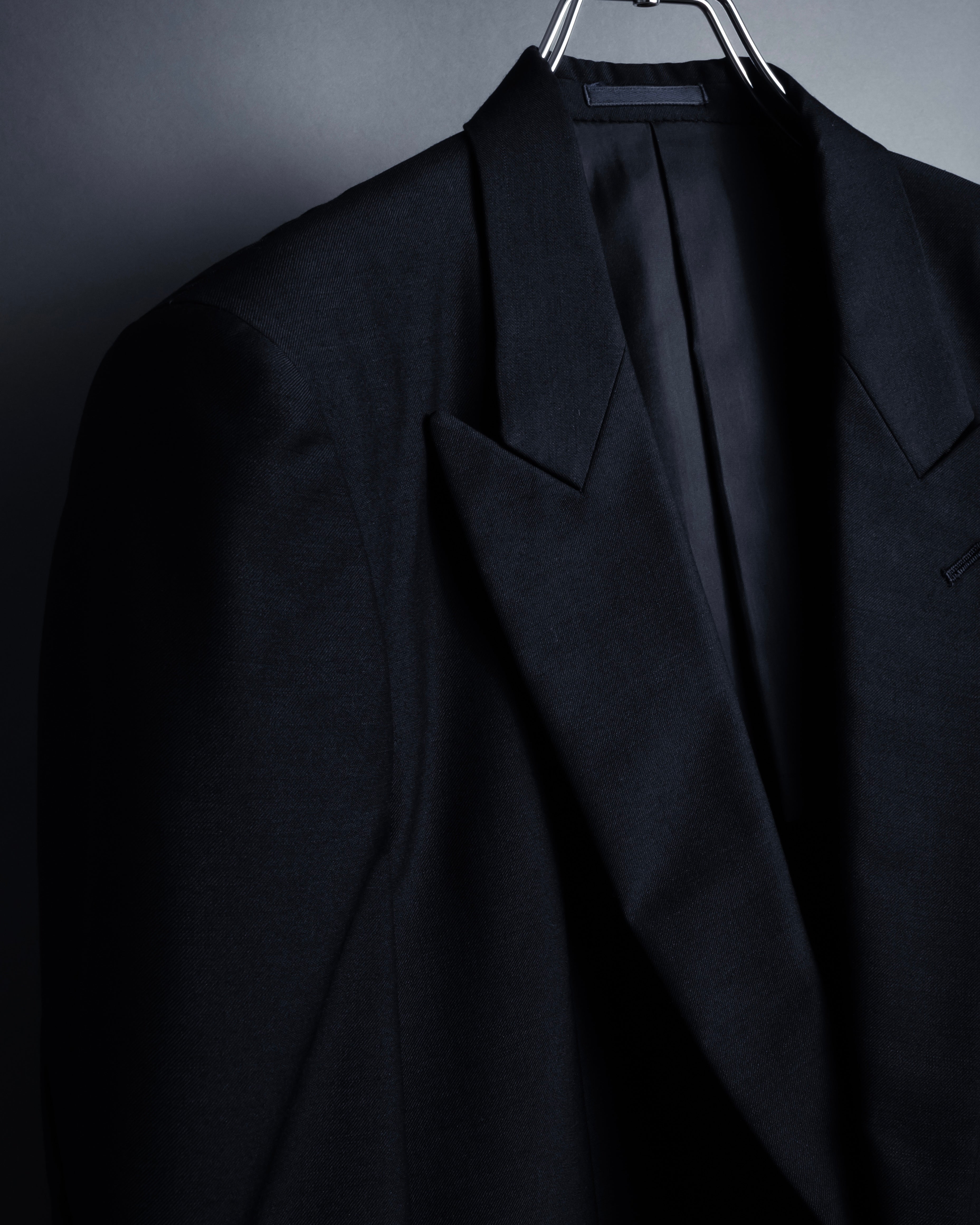 "YVES SAINT LAURENT" Strongly tailored shaped wool set up