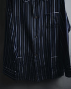"Maison Margiela" 2021AW piped striped lounge shirt
