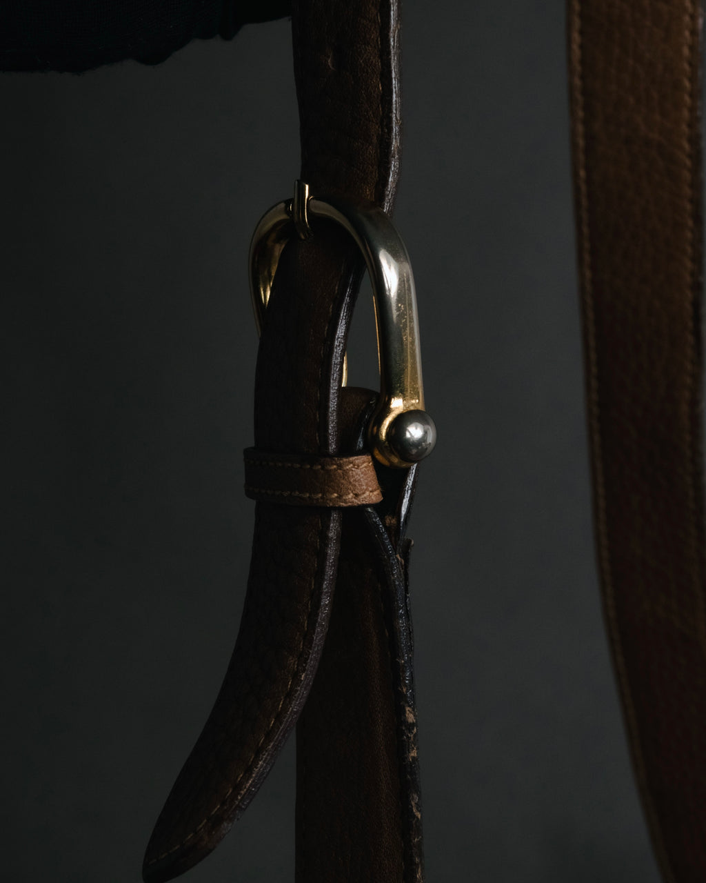 –SPECIAL– "GUCCI" 70’s pigskin horsebit piston hobo bag