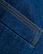 "Vintage stitch design denim vest"