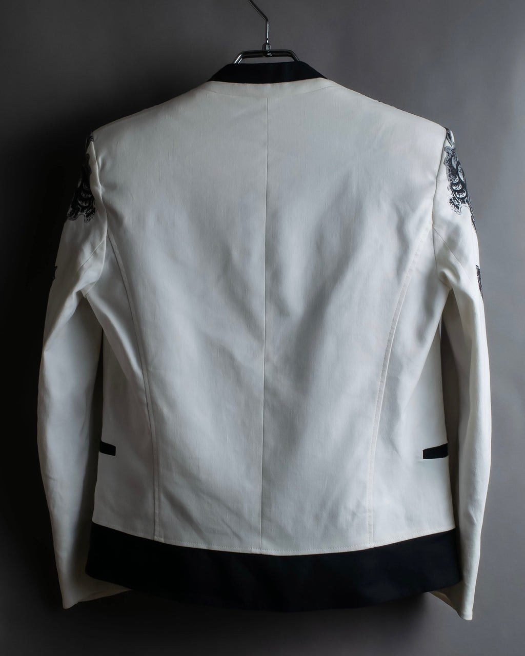 "HELMUT LANG" Seahorse motif design short jacket