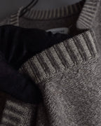 "MAISON MARGIELA" 13AW Patch accented low gauge wool cardigan