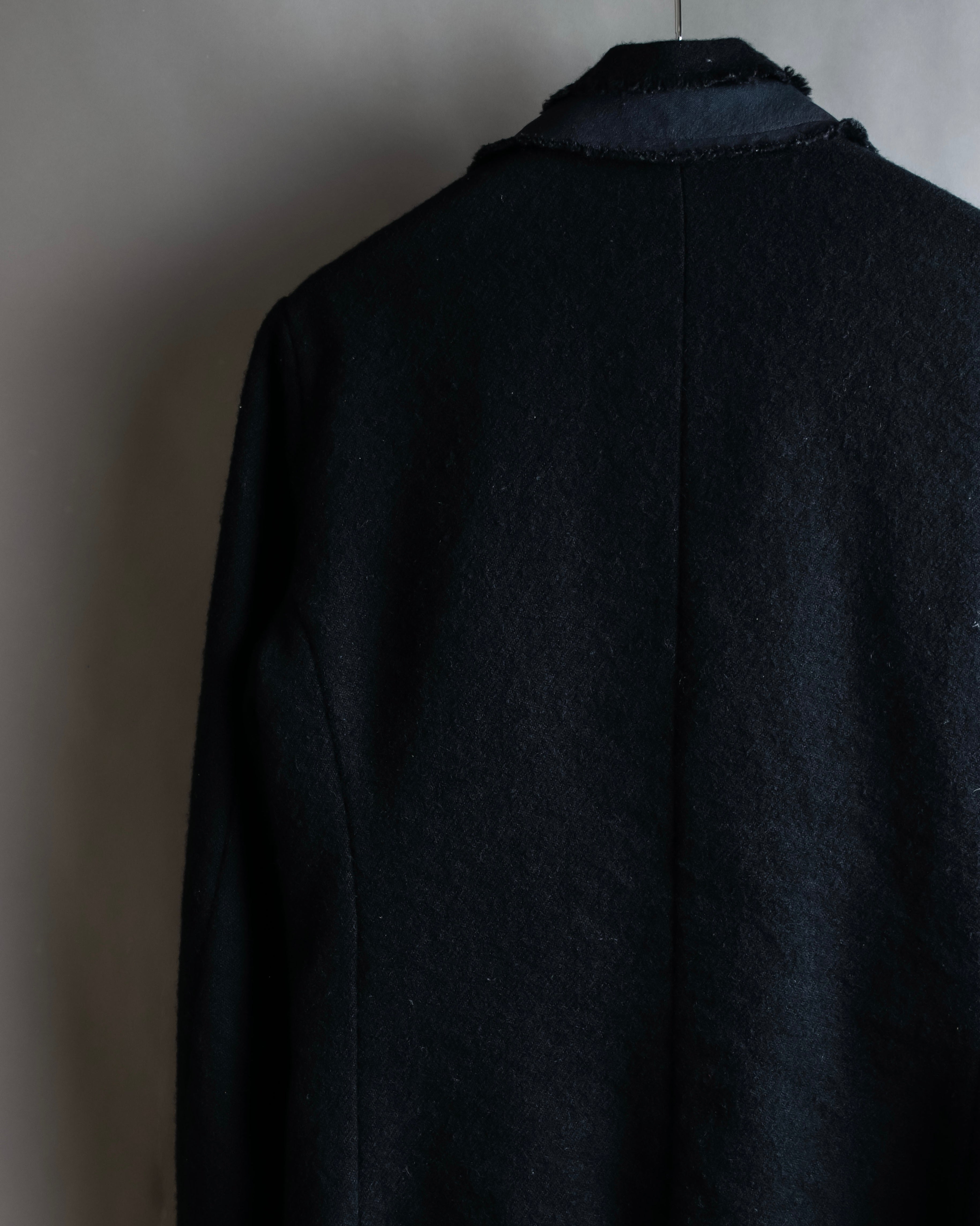 "tricot COMME des GARCONS" Fringe cut design tailored jacket