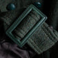 Vintage deep green colour military long coat