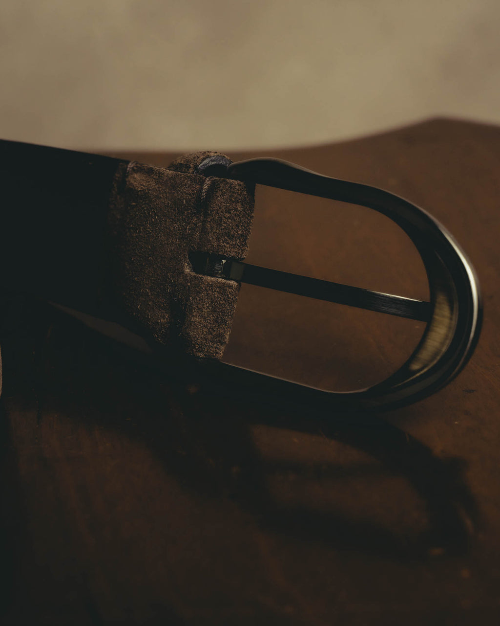 "Ermenegildo Zegna" 90's–00's brown suede leather belt