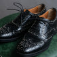 "Church’s" Silver stud design wingtip derby shoes