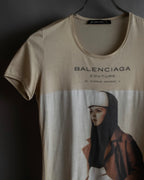 "BALENCIAGA" Painting graphic logo engraved T-shirt