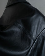 "GIANNI VERSACE COUTURE" Sheep skin oversized triangle color jacket