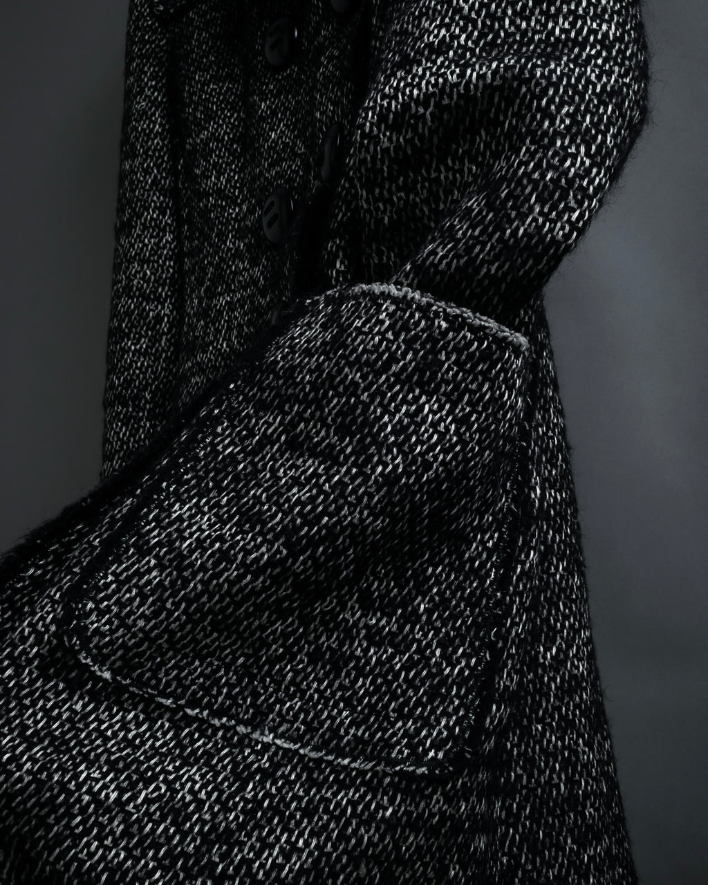 "Dolce & Gabbana" Double-breasted beautiful tweed long coat