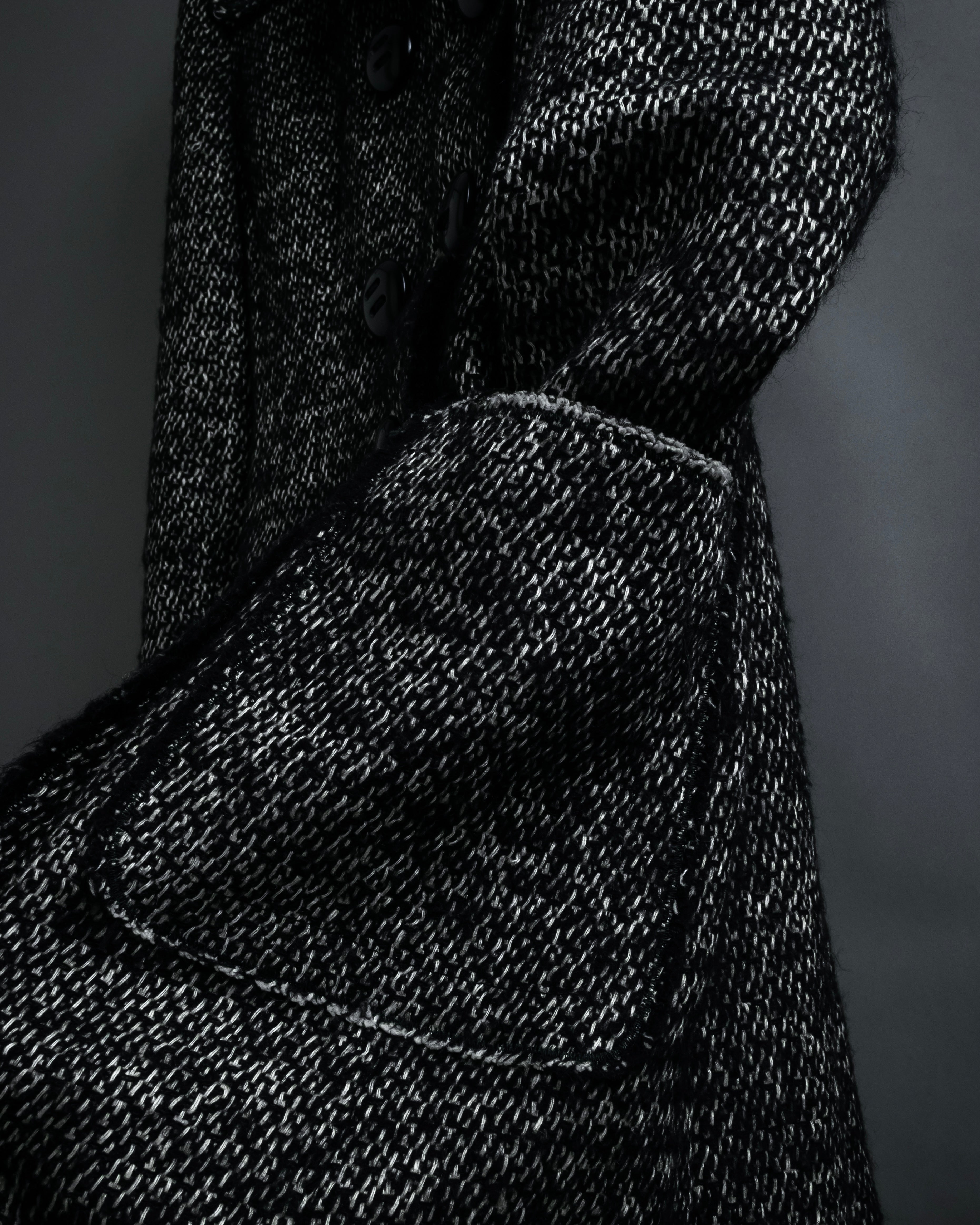 "Dolce & Gabbana" Double-breasted beautiful tweed long coat