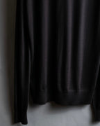 "BOTTEGA VENETA" High quality wool charcoal brown knit