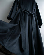 "PAUL SMITH" 100% wool maxi length belted gown coat
