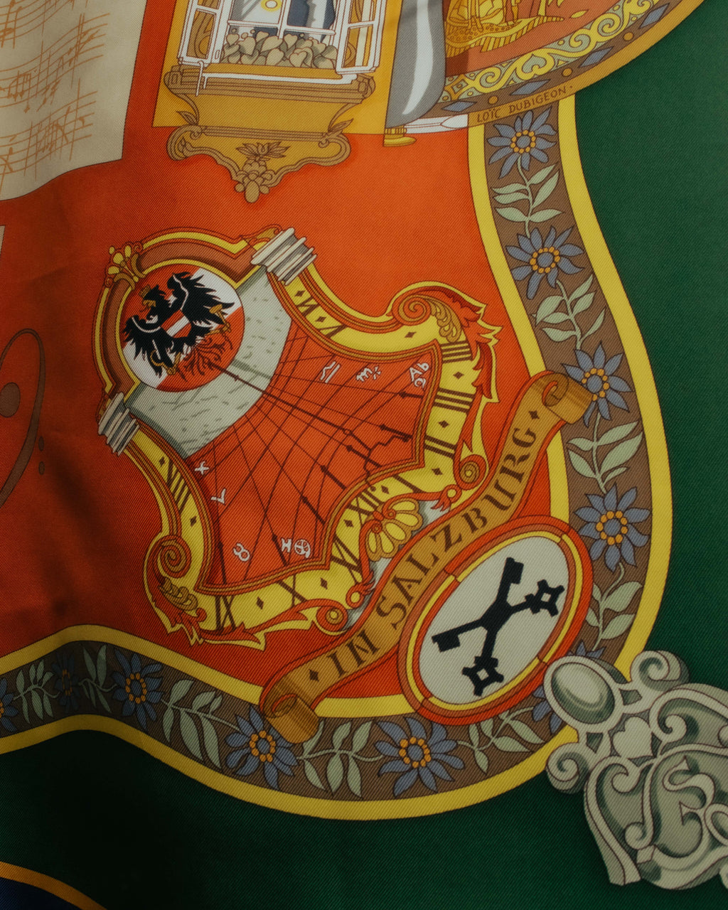 "Hermès" 90's-00's Classic printed silk scarf