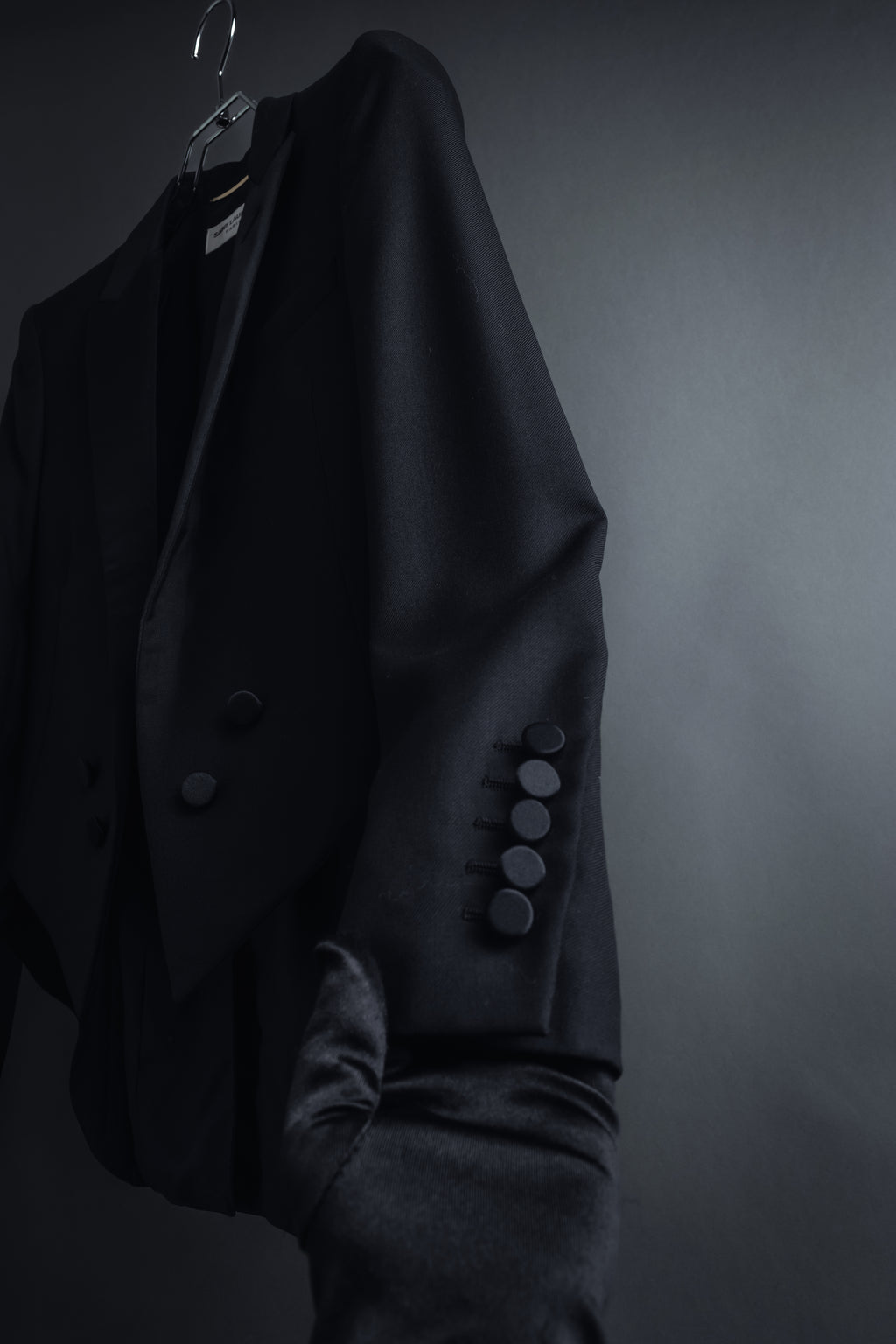 "Saint Laurent Paris" Modern tailcoat design jacket